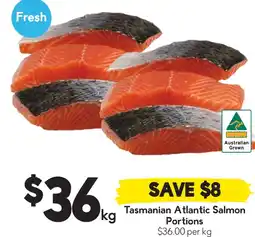 Drakes Tasmanian atlantic salmon portions offer