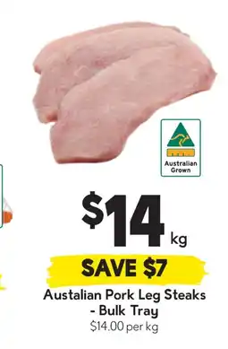 Drakes Austalian pork leg steaks - bulk tray offer