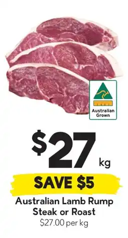 Drakes Australian lamb rump steak or roast offer