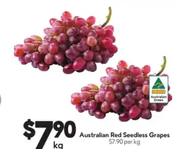 Drakes Australian Red Seedless Grapes offer