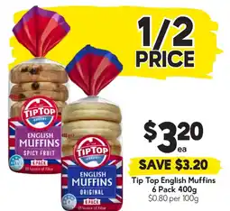 Drakes Tip top english muffins offer