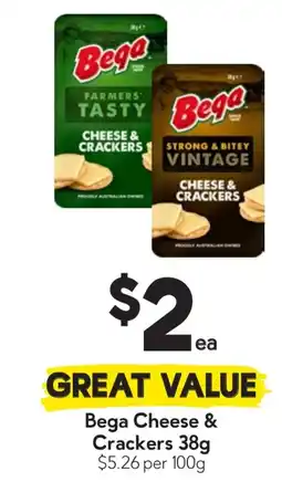 Drakes Bega cheese & crackers offer