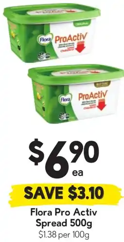 Drakes Flora pro activ spread offer