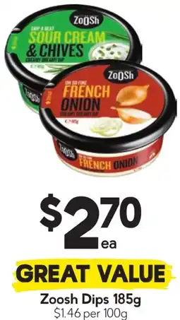 Drakes Great value zoosh dips offer