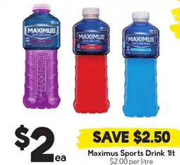 Drakes Maximus sports drink offer