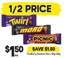 Drakes Cadbury medium bars offer