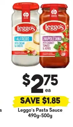 Drakes Leggo's pasta sauce offer