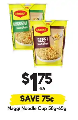 Drakes Maggi noodle cup offer
