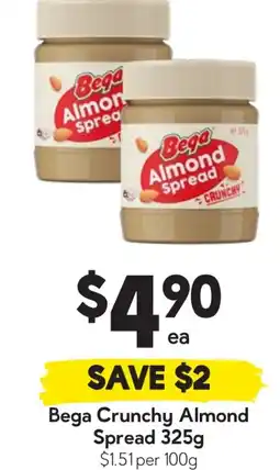 Drakes Bega crunchy almond spread offer