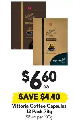 Drakes Vittoria coffee capsules offer
