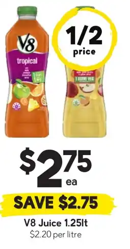 Drakes V8 juice offer