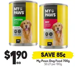 Drakes My Paws Dog Food offer