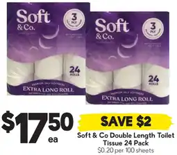 Drakes Soft & Co Double Length Toilet Tissue offer