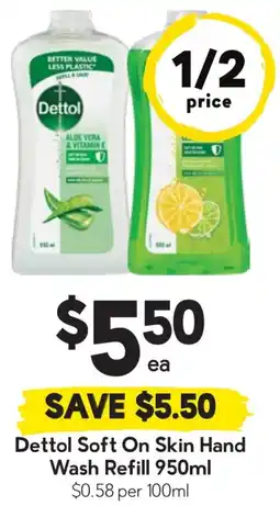 Drakes Dettol Soft On Skin Hand Wash Refill offer