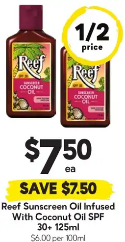 Drakes Reef Sunscreen Oil Infused With Coconut Oil SPF 30+ offer