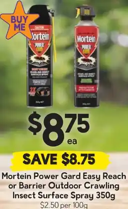 Drakes Mortein power gard easy reach or barrier outdoor crawling insect surface spray offer
