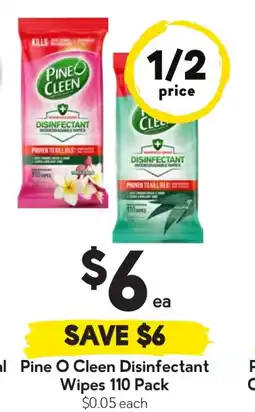 Drakes Pine o cleen multipurpose cleaner disinfectant wipes offer