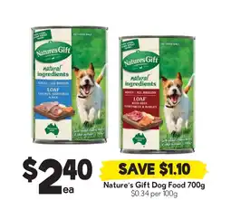 Drakes Nature's gift dog food offer