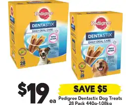Drakes Pedigree dentastix dog treats offer