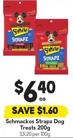 Drakes Schmackos strapz dog treats offer