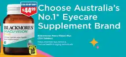 Chemist Warehouse Blackmores macu-vision plus offer