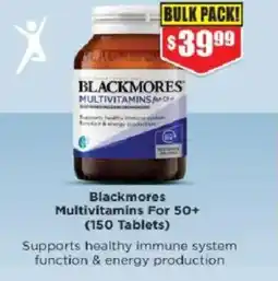 Chemist Warehouse Blackmores multivitamins for 50+ offer