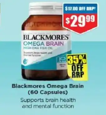 Chemist Warehouse Blackmores omega brain offer