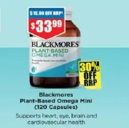 Chemist Warehouse Blackmores plant-based omega mini offer