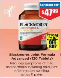 Chemist Warehouse Blackmores joint formula advanced offer