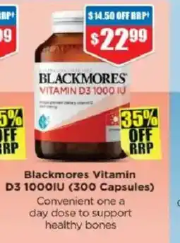 Chemist Warehouse Blackmores Vitamin D3 1000IU offer