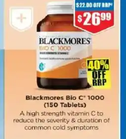 Chemist Warehouse Blackmores Bio C* 1000 offer