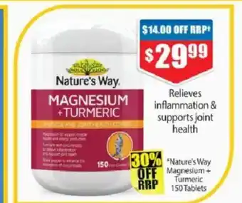 Chemist Warehouse Nature's way magnesium +turmeric offer