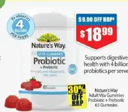 Chemist Warehouse Nature's way vita gummies probiotic + prebiotic offer