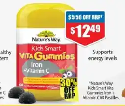 Chemist Warehouse Nature's way kids smart vita iron +vitamin c offer