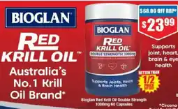 Chemist Warehouse Bioglan Red Krill Oil Double Strength offer