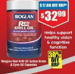 Chemist Warehouse Bioglan red krill oil active brain & eyes offer