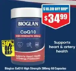 Chemist Warehouse Bioglan CoQ10 High Strength offer
