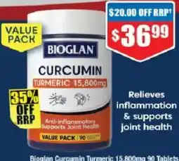 Chemist Warehouse Bioglan Curcumin Turmeric offer