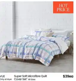 Myer Super Soft Microfibre Quilt Cover Set offer