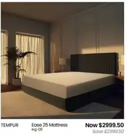 Myer Tempur ease 25 mattress offer