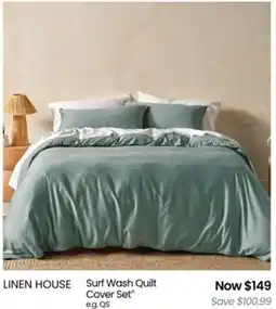 Myer Surf Wash Quilt Cover Set offer
