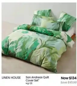 Myer San Andreas Quilt Cover Set offer