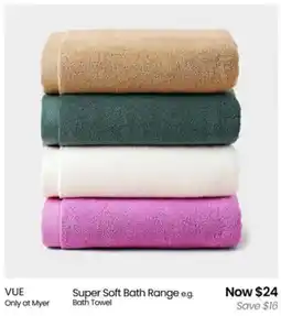 Myer Super soft bath range offer