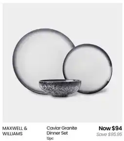 Myer Caviar Granite Dinner Set offer