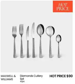 Myer Diamonds Cutlery Set offer