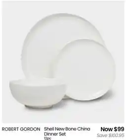 Myer Robert gordon shell new bone china dinner set offer