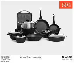 Myer Classic cookware set offer