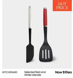 Myer Selected Red and White Utensils offer