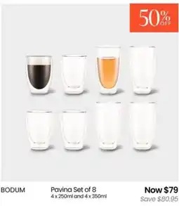 Myer Pavina Set of 8 offer