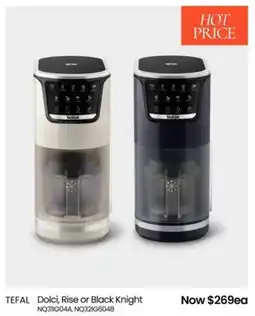 Myer Tefal dolci, rise or black knight offer